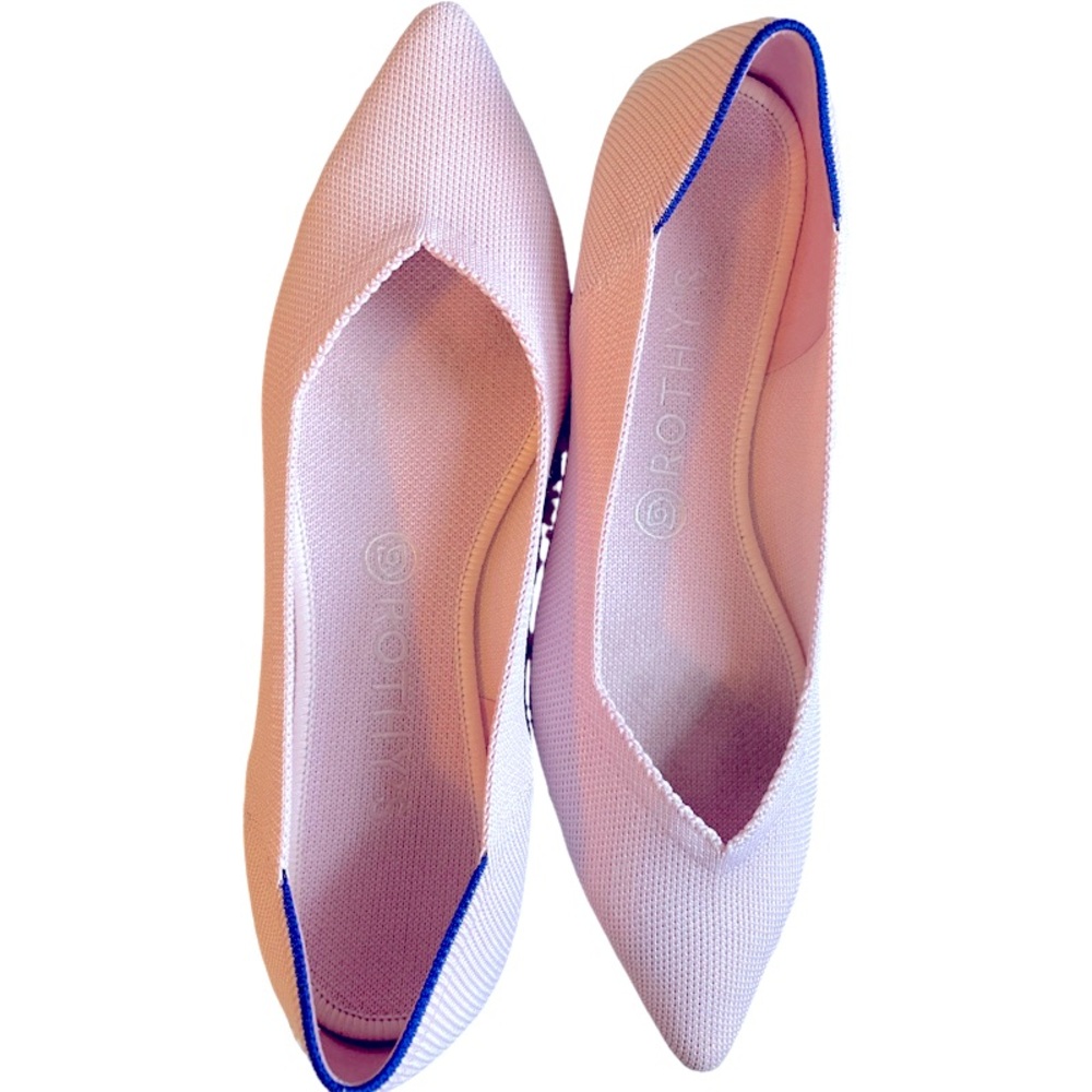 Rothys Ladies Blush Pink The Point Flats - 9.5